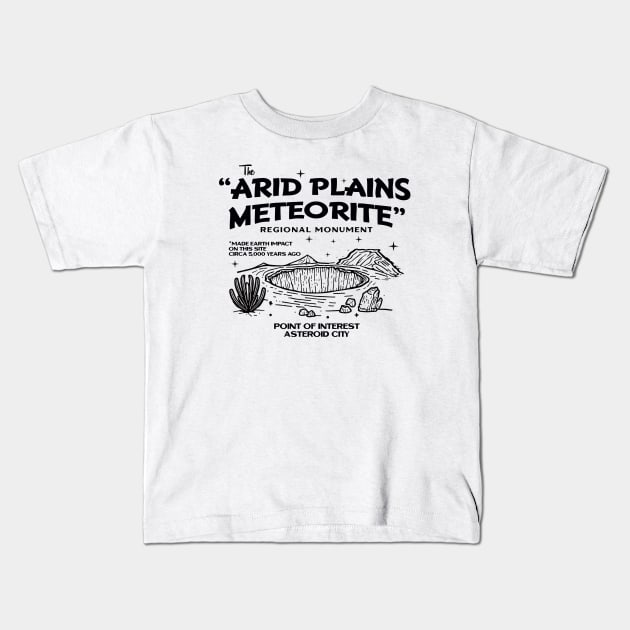 Arid Plains Meteorite Kids T-Shirt by PopCultureShirts